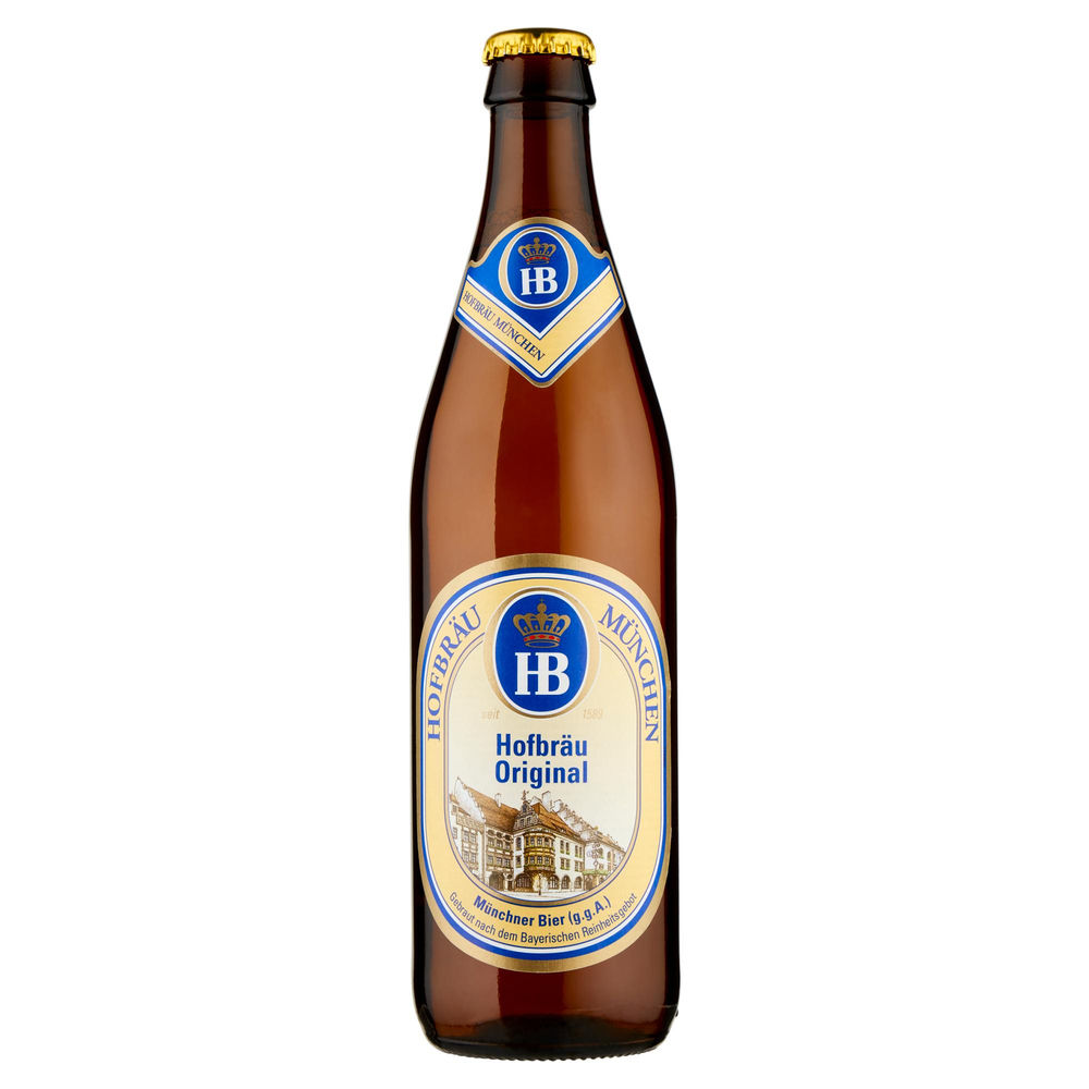 Birra hb hofbrauhaus munchen original 5.1 gradi bottiglia  ml 500