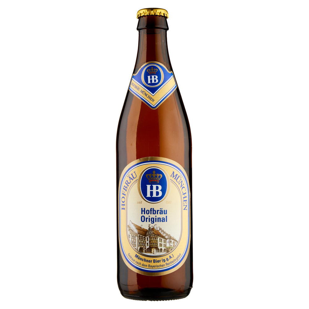 BIRRA HB HOFBRAUHAUS MUNCHEN ORIGINAL 5.1 GRADI BOTTIGLIA  ML 500 - 5