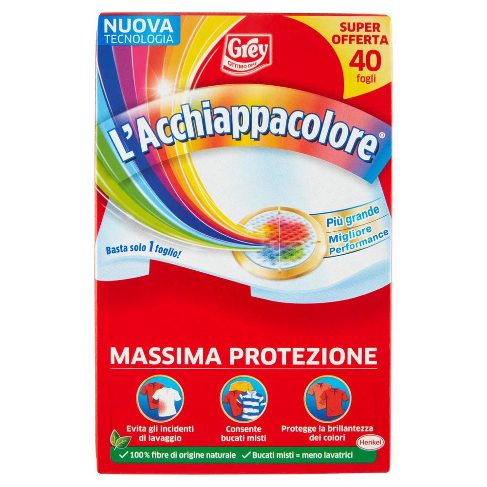 Additivo color l'acchiappacolore grey scatola 40 fogli