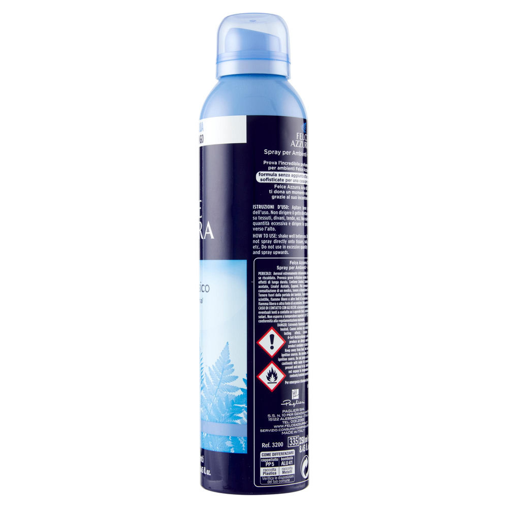 DEO SPRAY PROFUMANTE FELCE AZZURRA ARIA DI CASA CLASSICO FLACONE ML.250 - 2