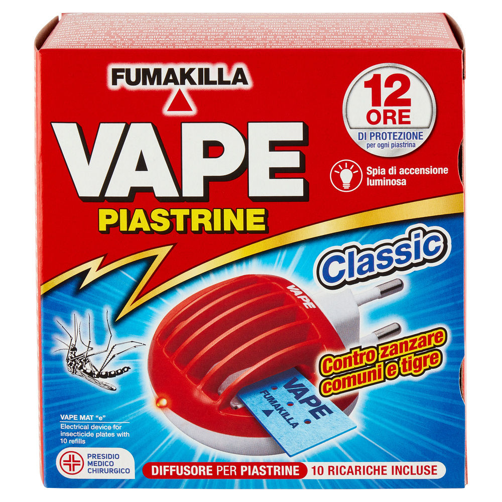 REPULSIVO ELETTROEMANATORE VAPE CLASSIC BASE+RIC.10 PIASTRINE PZ.1 - 2