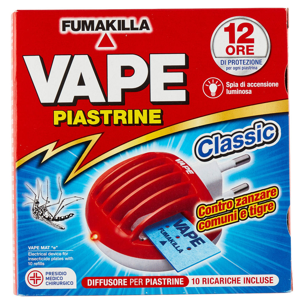 REPULSIVO ELETTROEMANATORE VAPE CLASSIC BASE+RIC.10 PIASTRINE PZ.1 - 3