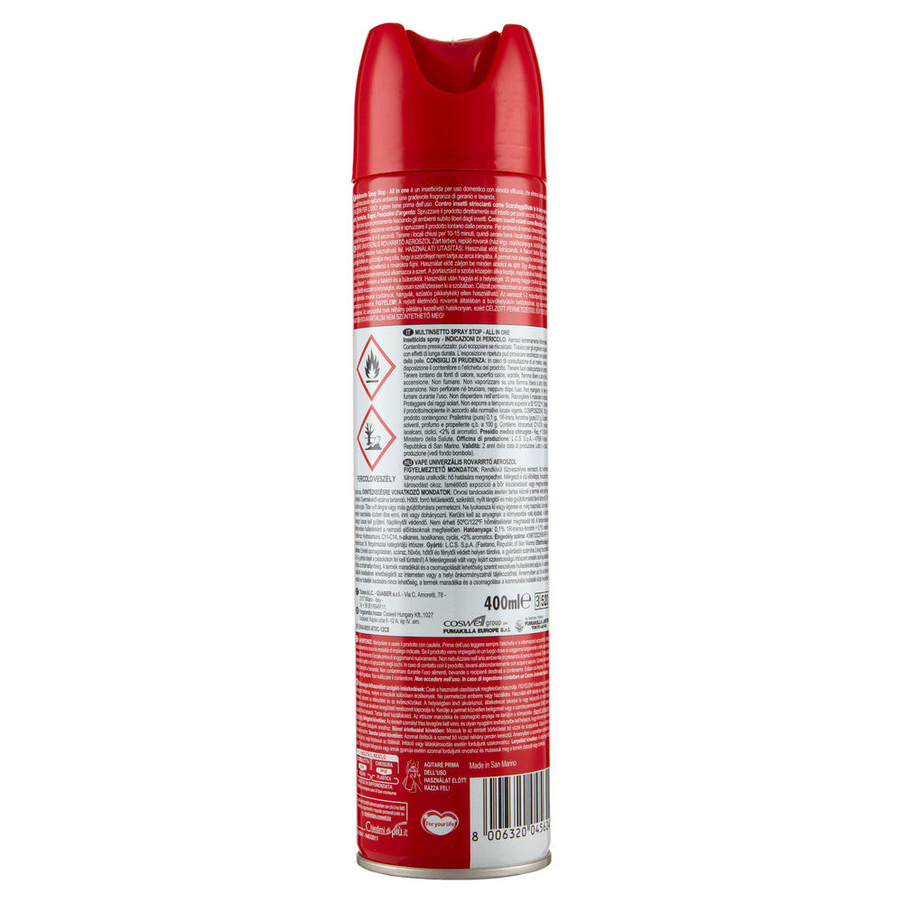 INSETTICIDA SPRAY VAPE MULTINSETTO KO2 ML 400 - 1