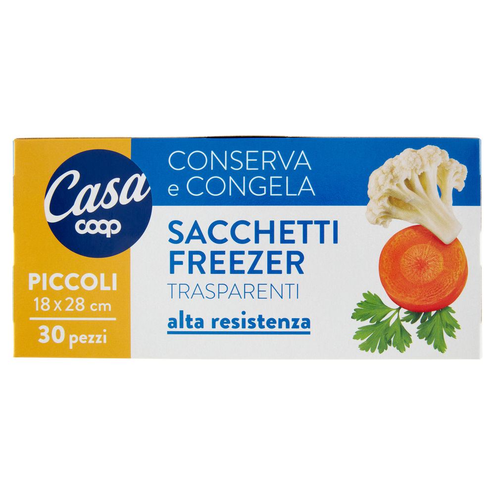 Sacchetti freezer coop casa piccoli cm 18x28 pz 30