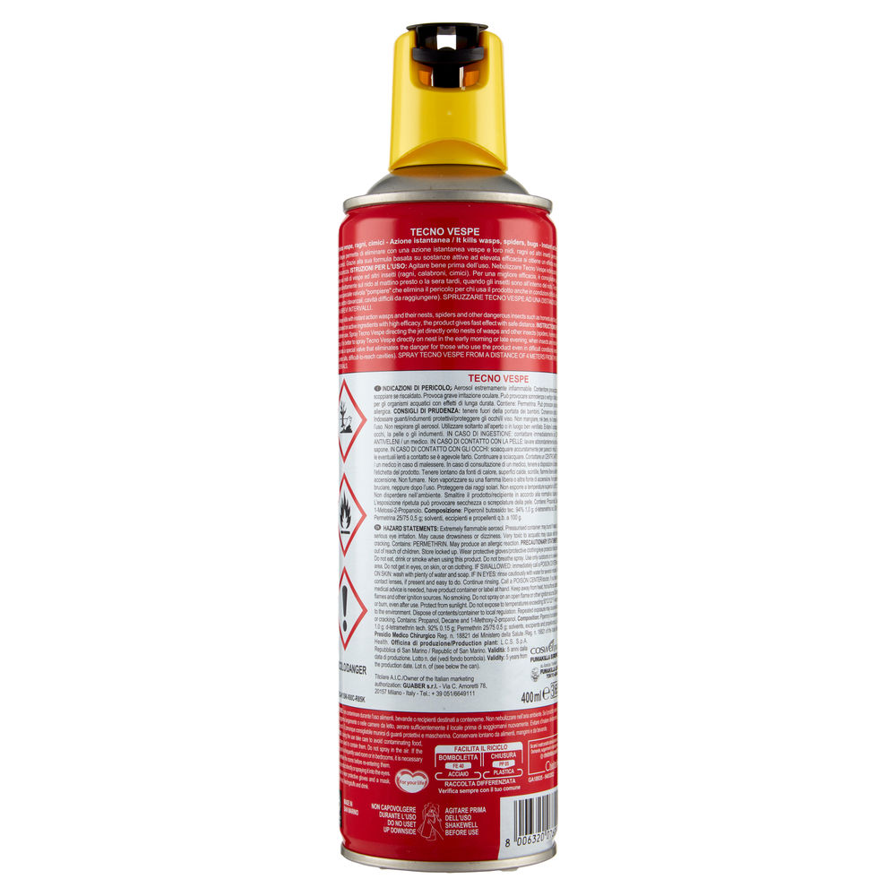 INSETTICIDA  SPRAY VAPE VESPE ML 400 - 1