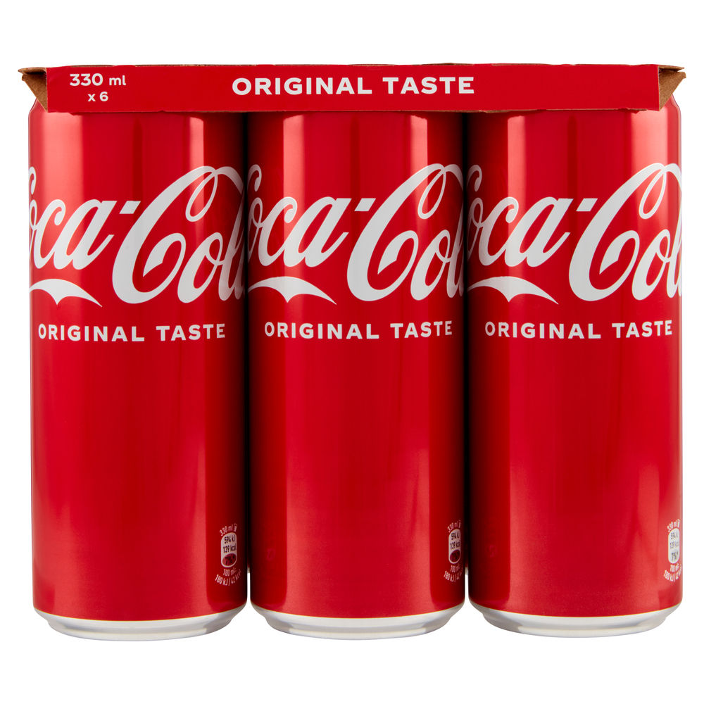 Coca cola regular lattina cluster ml 330 x 6