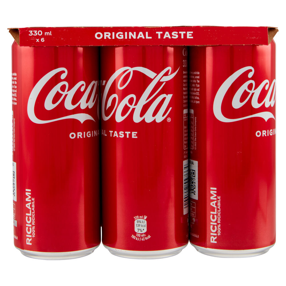 COCA COLA REGULAR LATTINA CLUSTER ML 330 X 6 - 3