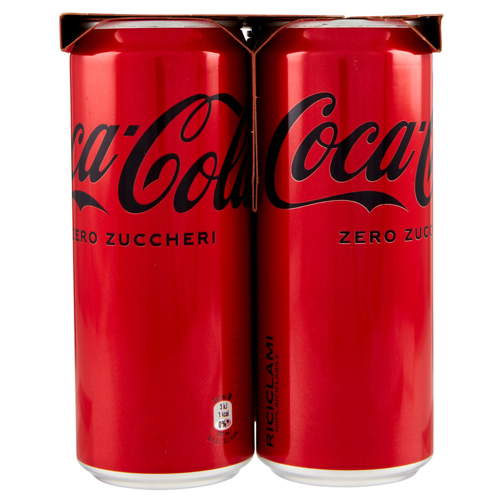 COCA COLA ZERO ZUCCHERI LATTINA CLUSTER ML 330 X 6 - 4