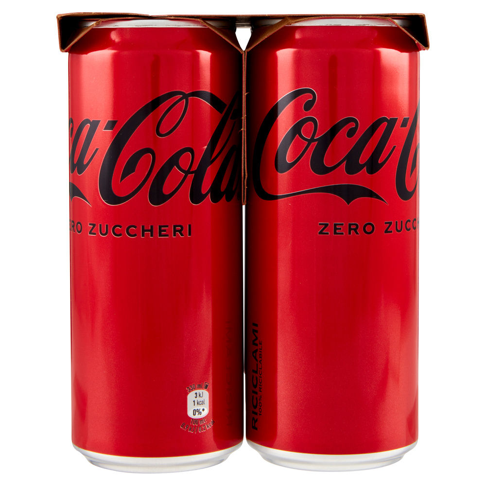 COCA COLA ZERO ZUCCHERI LATTINA CLUSTER ML 330 X 6 - 5