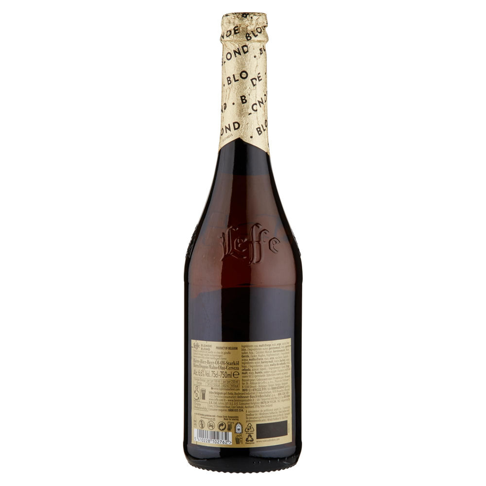 BIRRA LEFFE BLONDE 6,6 GRADI BOTTIGLIA ML 750 - 1