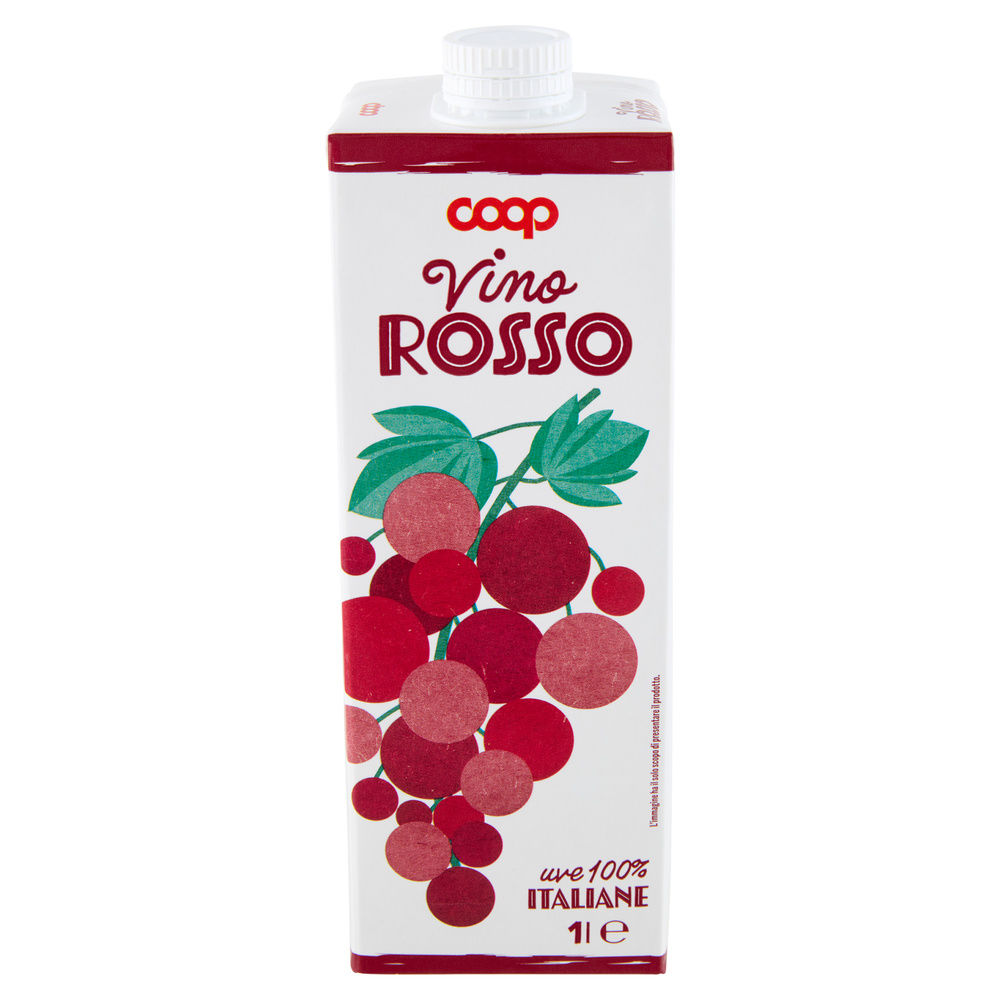 VINO ROSSO DA TAVOLA COOP BRICK L 1 - 2