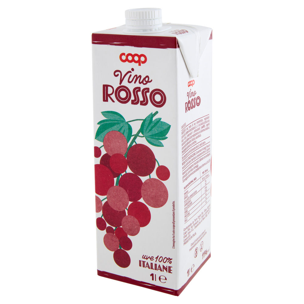 VINO ROSSO DA TAVOLA COOP BRICK L 1 - 8