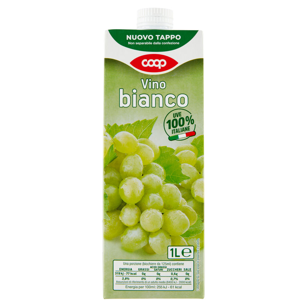 Vino bianco da tavola coop brick l 1