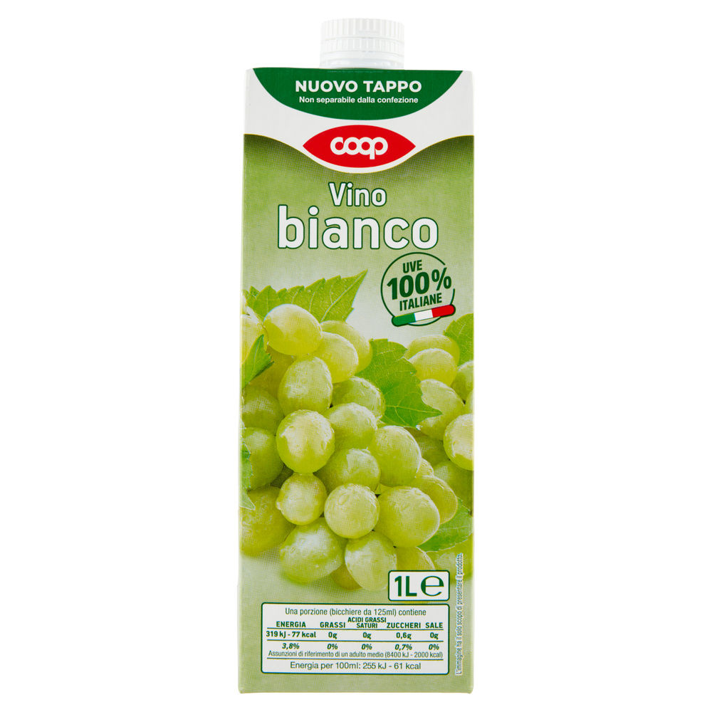 VINO BIANCO DA TAVOLA COOP BRICK L 1 - 2