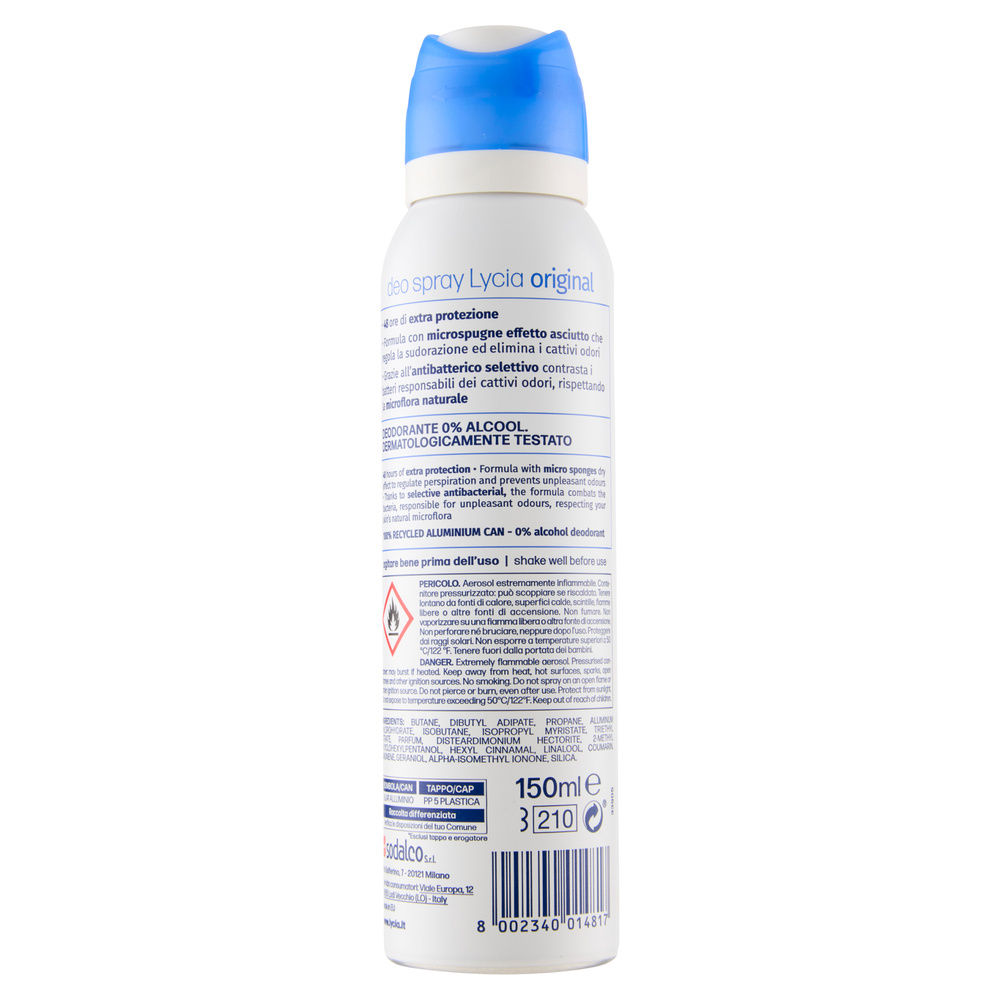DEODORANTE SPRAY LYCIA ANTIODORANTE ORIGINAL ML 150 - 12