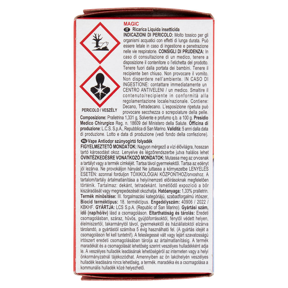 RICARICA REPULSIVO VAPE ANTIODORE 480ORE ML 36 - 6