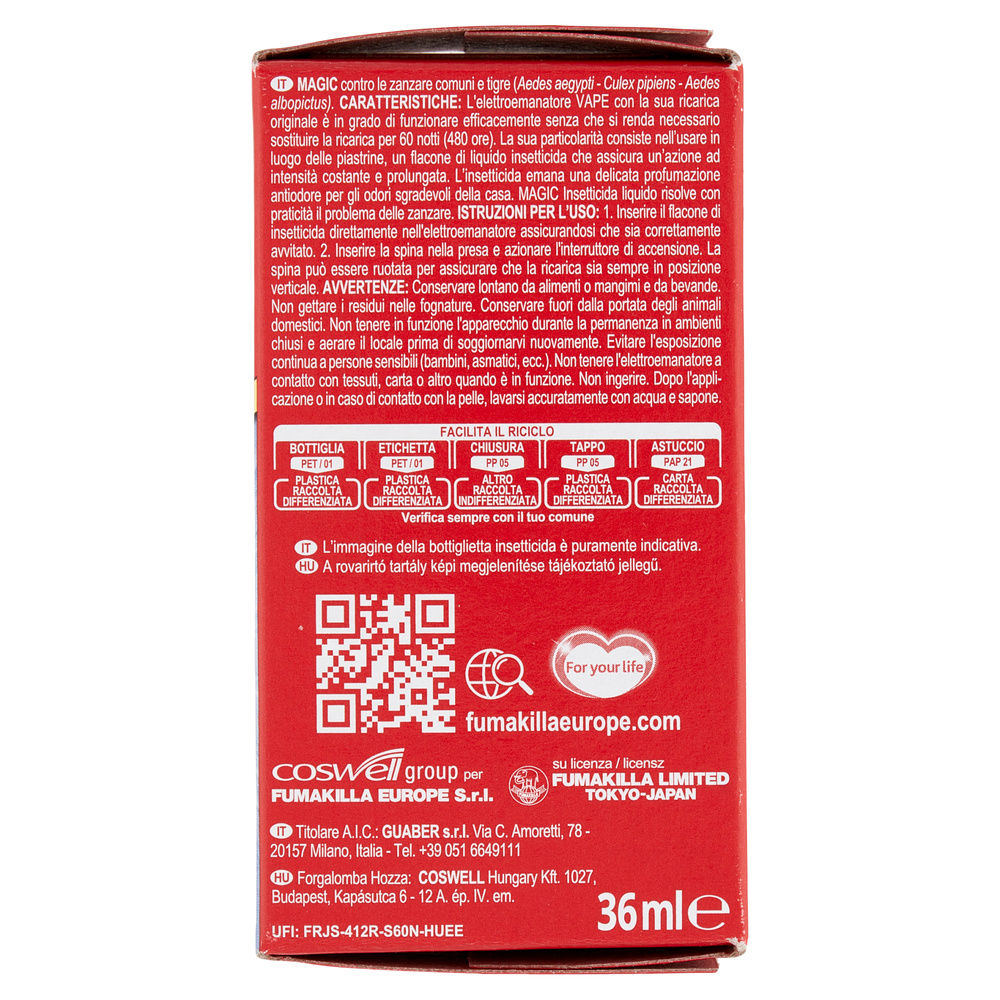 RICARICA REPULSIVO VAPE ANTIODORE 480ORE ML 36 - 2