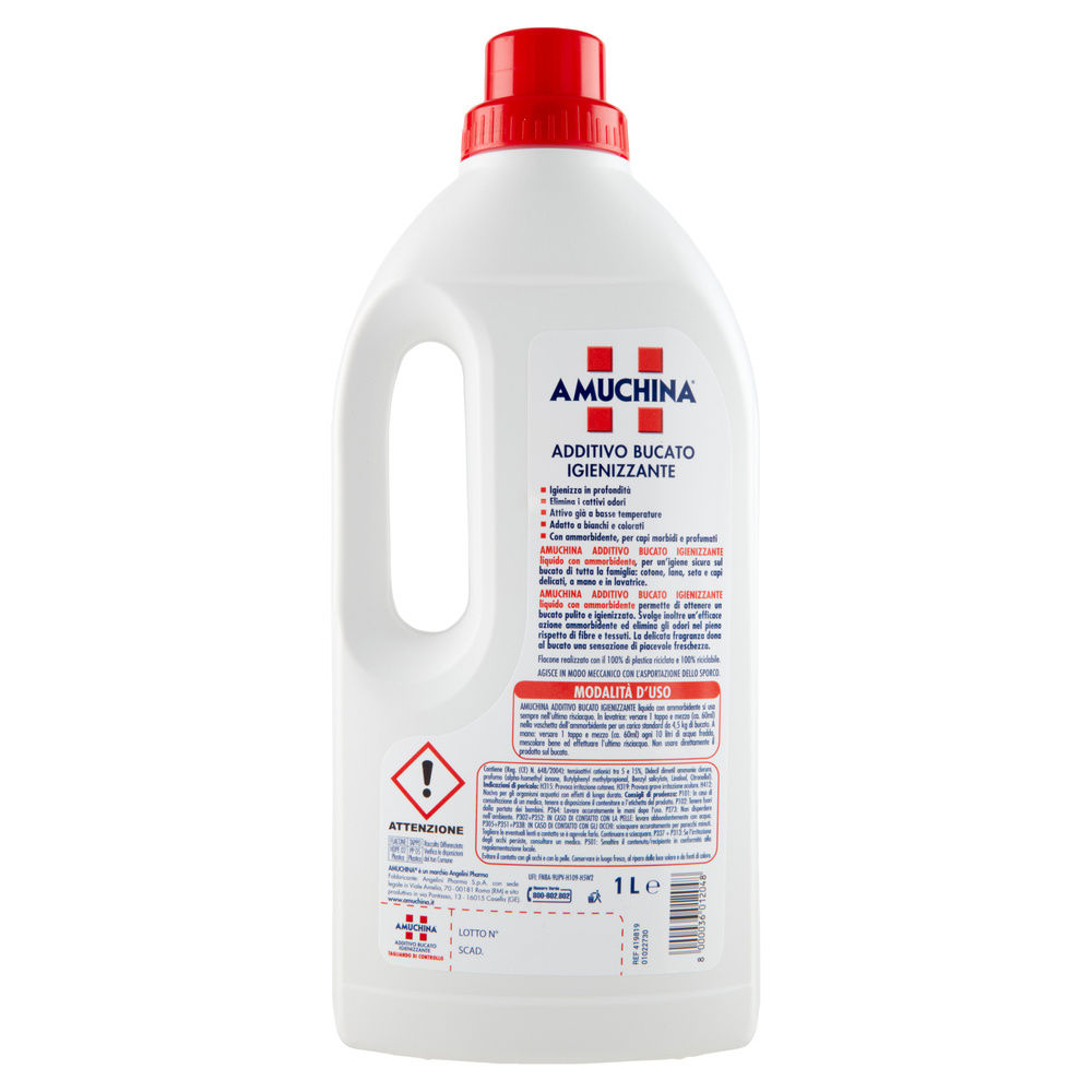 ADDITIVO IGIENIZZANTE BUCATO AMUCHINA LIQUIDO CON AMMORBIDENTE L 1 - 15