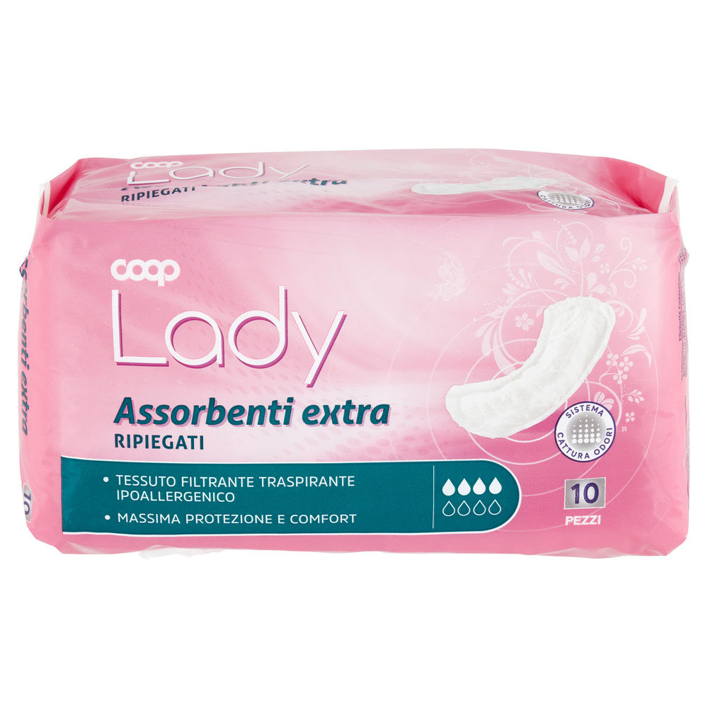 ASSORBENTI PER INCONTINENZA EXTRA RIPIEGATI COOP LADY PZ.10 - 7