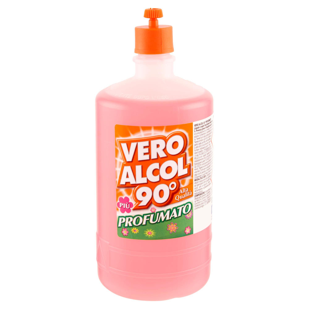 ALCOOL VERO DENATURATO 90 GRADI  CON PROFUMO LAVANDA COLORE ROSSO FL.ML.500 - 2