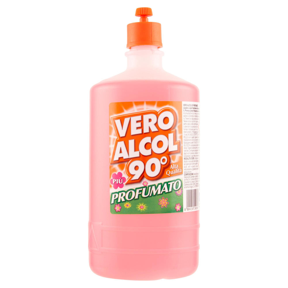 ALCOOL VERO DENATURATO 90 GRADI  CON PROFUMO LAVANDA COLORE ROSSO FL.ML.500 - 3