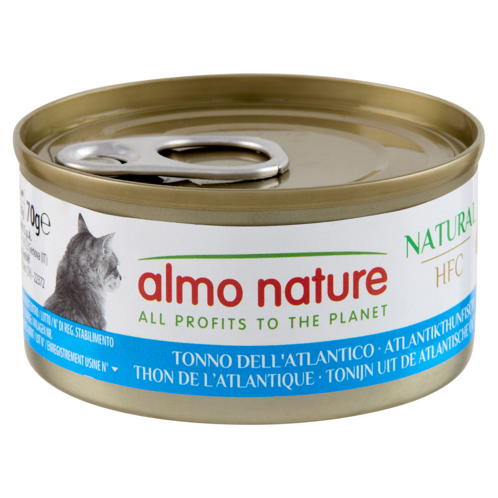 UMIDO GATTO ALMO HFC NATURAL CON TONNO DELL ATLANTICO LATTINA G 70 - 9