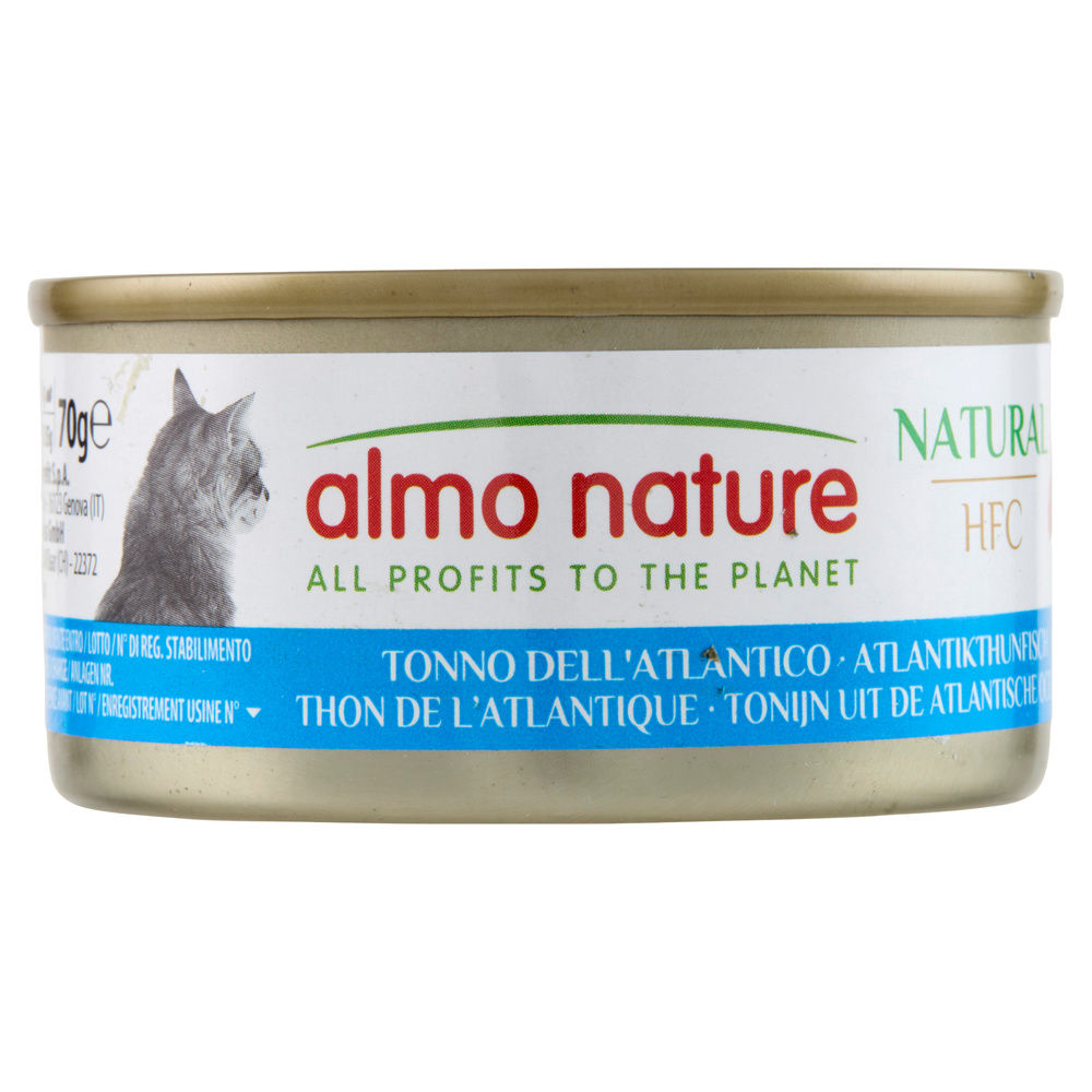UMIDO GATTO ALMO HFC NATURAL CON TONNO DELL ATLANTICO LATTINA G 70 - 10