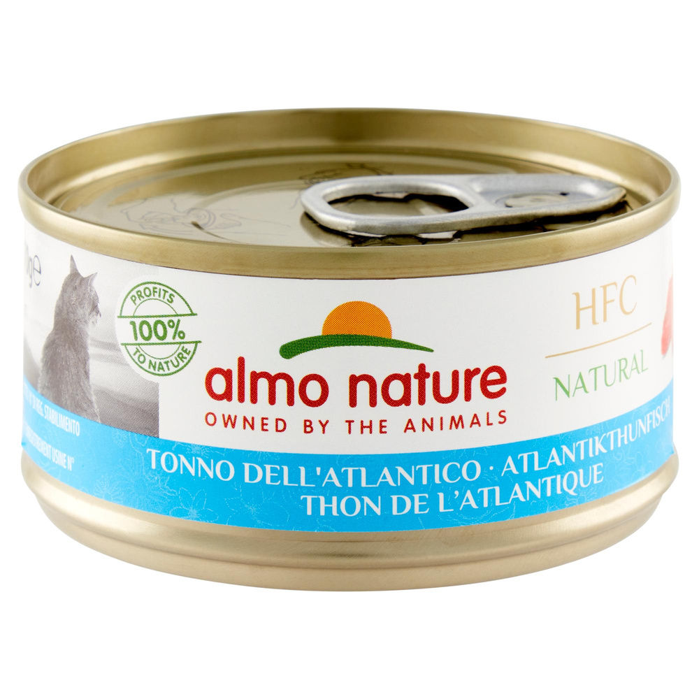 UMIDO GATTO ALMO HFC NATURAL CON TONNO DELL ATLANTICO LATTINA G 70 - 6