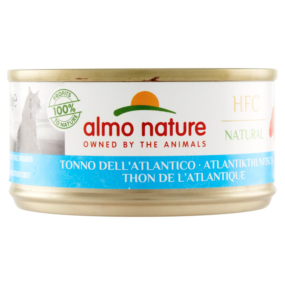 UMIDO GATTO ALMO HFC NATURAL CON TONNO DELL ATLANTICO LATTINA G 70 - 5