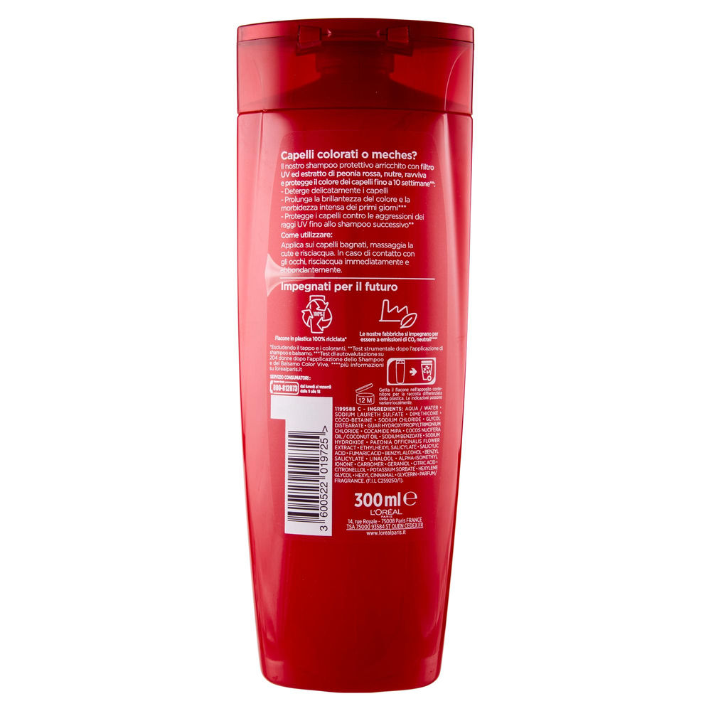 SHAMPOO COLORVIVE L'OREAL ELVIVE FLACONE ML.300 - 1