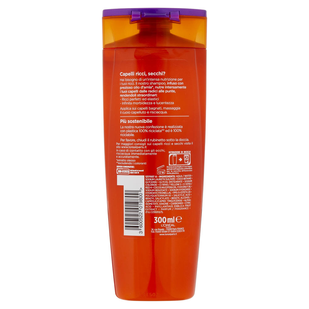 SHAMPOO RICCI SUBLIMI L'OREAL ELVIVE FLACONE ML.300 - 1