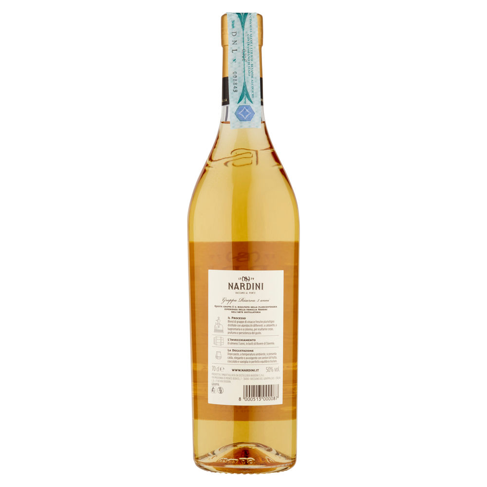 GRAPPA RISERVA NARDINI 50 GRADI BOTTIGLIA ML. 700 - 1