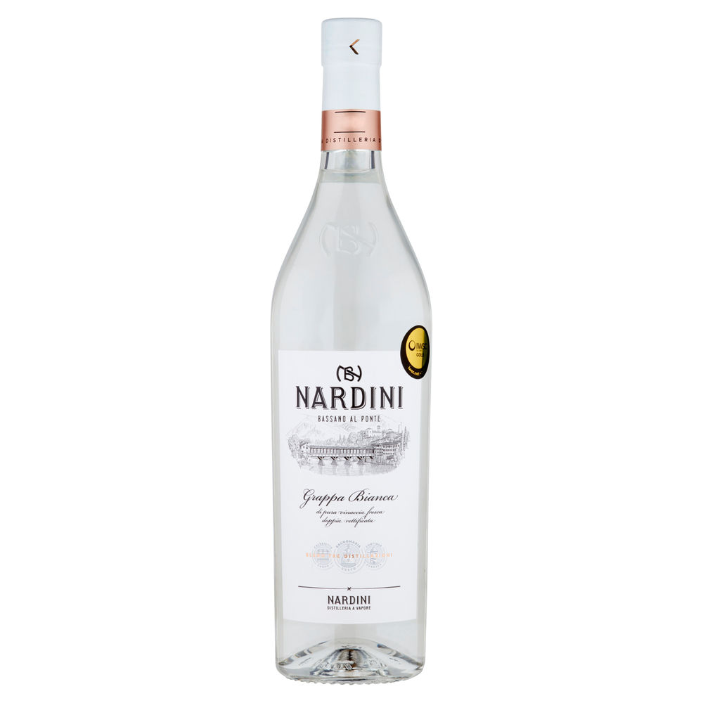 Grappa bianca nardini 50 gradi bottiglia ml. 700