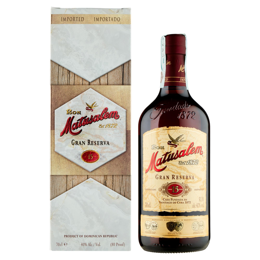 Rum matusalem 15 40 gradi bottiglia ml. 700