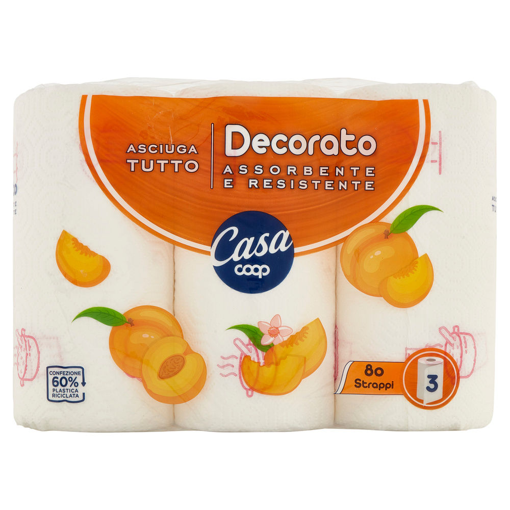 ASCIUGATUTTO COOP CASA DECORATO FSC 2VELI 80STRAPPI PZ.3 - 8