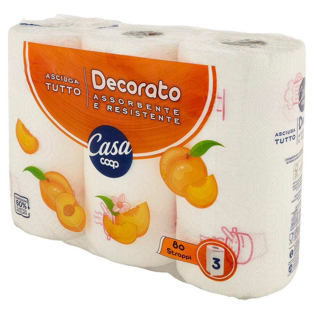 ASCIUGATUTTO COOP CASA DECORATO FSC 2VELI 80STRAPPI PZ.3 - 7