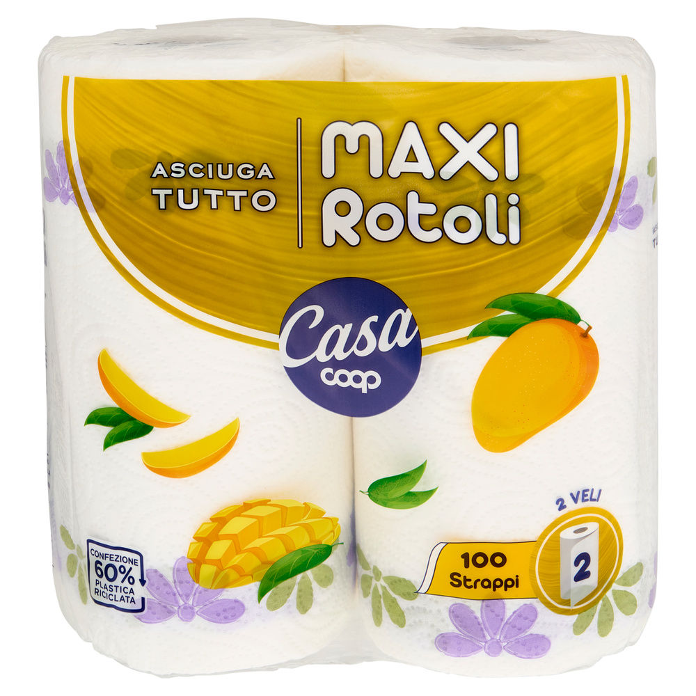 ASCIUGATUTTO COOP FSC 2 VELI DECORATI FSC 100 STRAPPI  MAXI ROTOLI  2PZ - 16