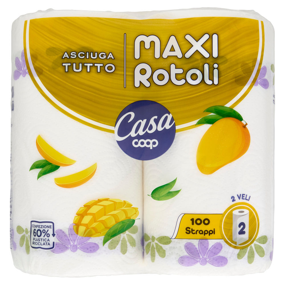 ASCIUGATUTTO COOP FSC 2 VELI DECORATI FSC 100 STRAPPI  MAXI ROTOLI  2PZ - 15