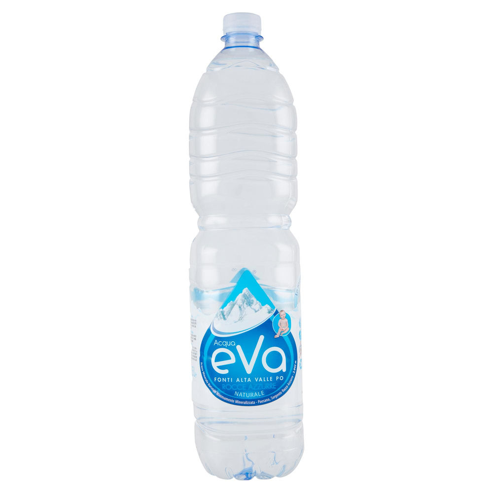 ACQUA MINERALE NATURALE EVA ROCCE AZZURRE PET. LT. 1,5 QUADRATA - 0