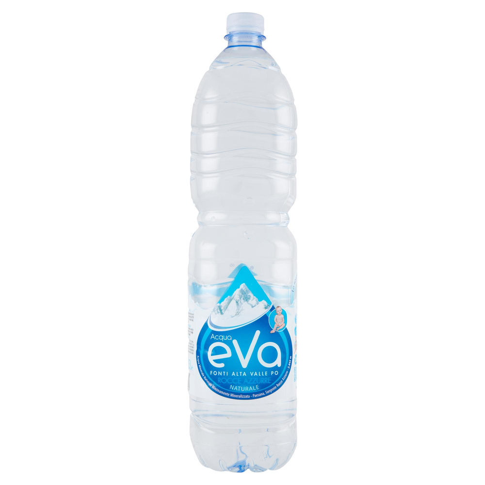 ACQUA MINERALE NATURALE EVA ROCCE AZZURRE PET. LT. 1,5 QUADRATA - 6