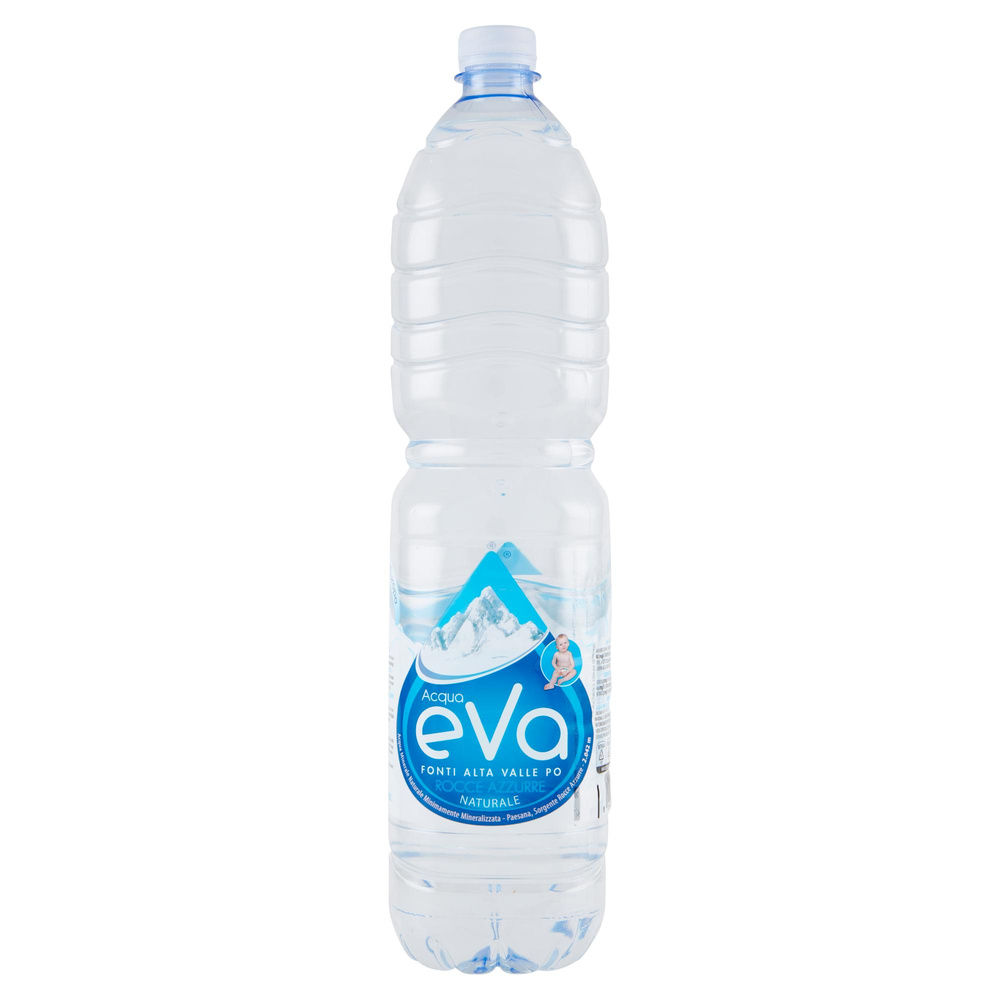 ACQUA MINERALE NATURALE EVA ROCCE AZZURRE PET. LT. 1,5 QUADRATA - 1
