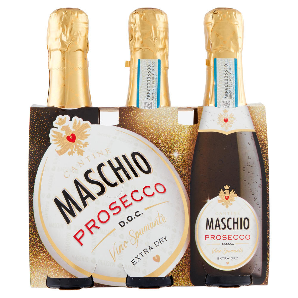 PROSECCHINI MASCHIO DOC SPUMANTE TRIS ML.200X3 - 5