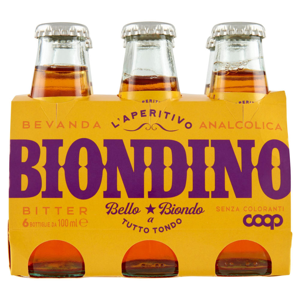 Aperitivo analc. biondo coop s/coloranti cluster ml 100x6