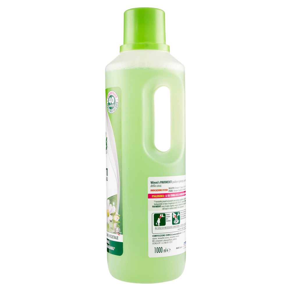 DETERGENTE SUPERFICI ECONATURA WINNI"S NATUREL PAVIMENTI FLACONE L.1 - 6