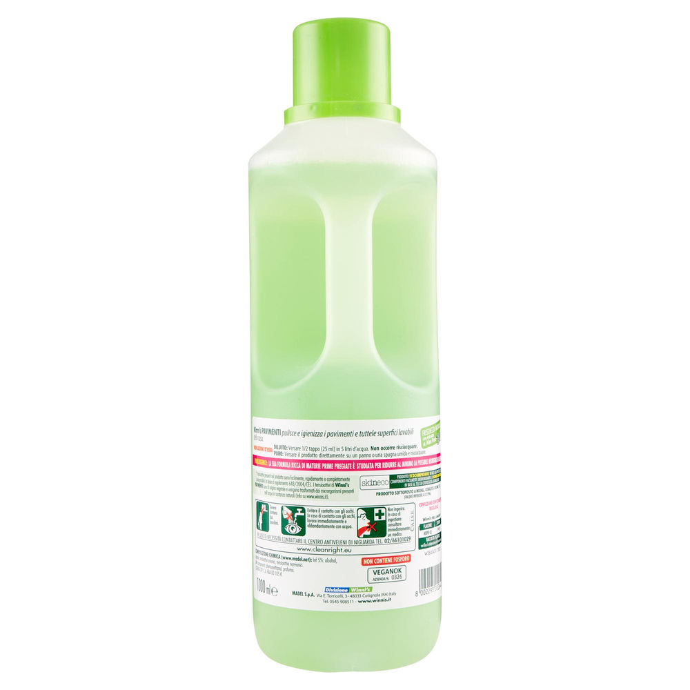 DETERGENTE SUPERFICI ECONATURA WINNI"S NATUREL PAVIMENTI FLACONE L.1 - 1