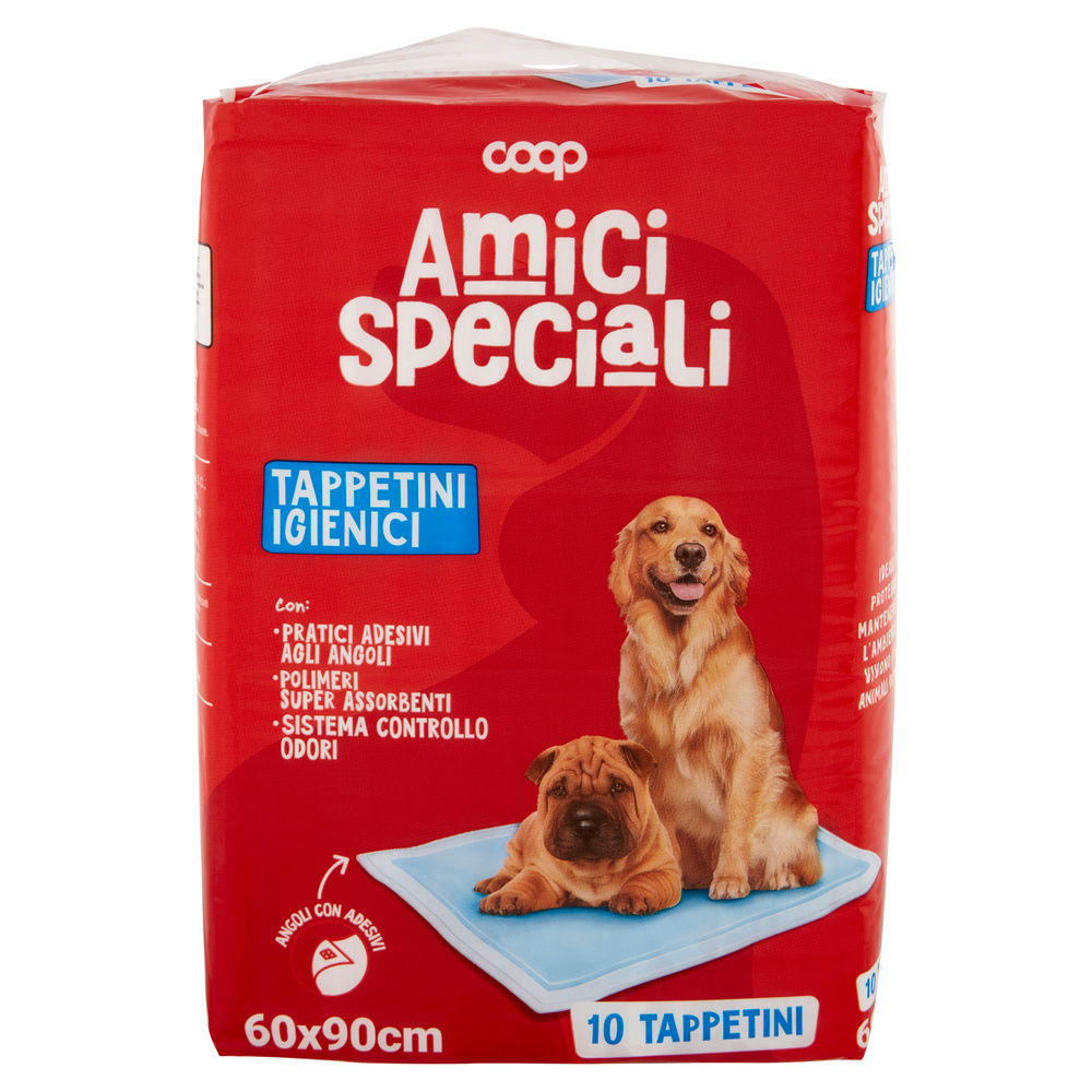 ACC.CANE TAPPETINO IGIENICO AMICI SPECIALI COOP MULTIUSO CM 60X90 CELLO PZ 10 - 4