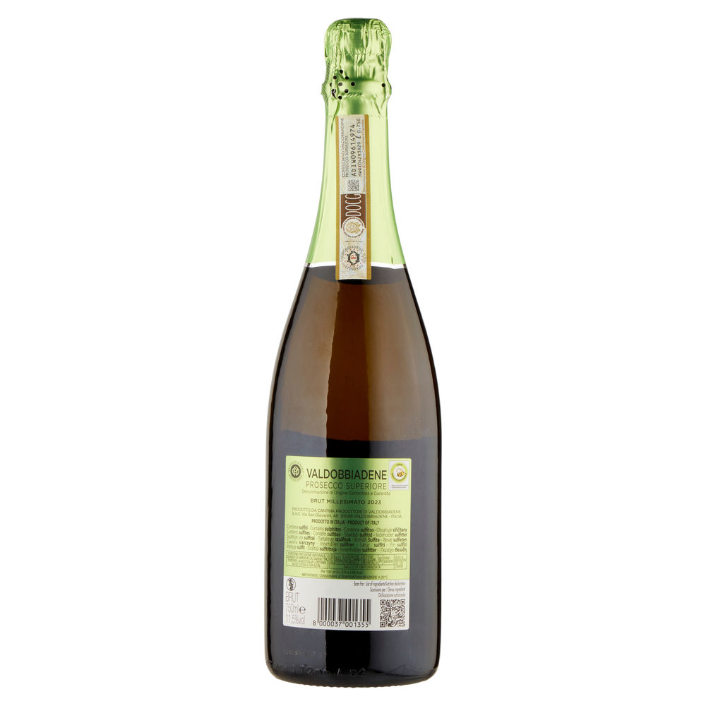 SPUMANTE PROSECCO VALDOBBIADENE DOCG  SCUDO VERDE BTG ML. 750 - 1