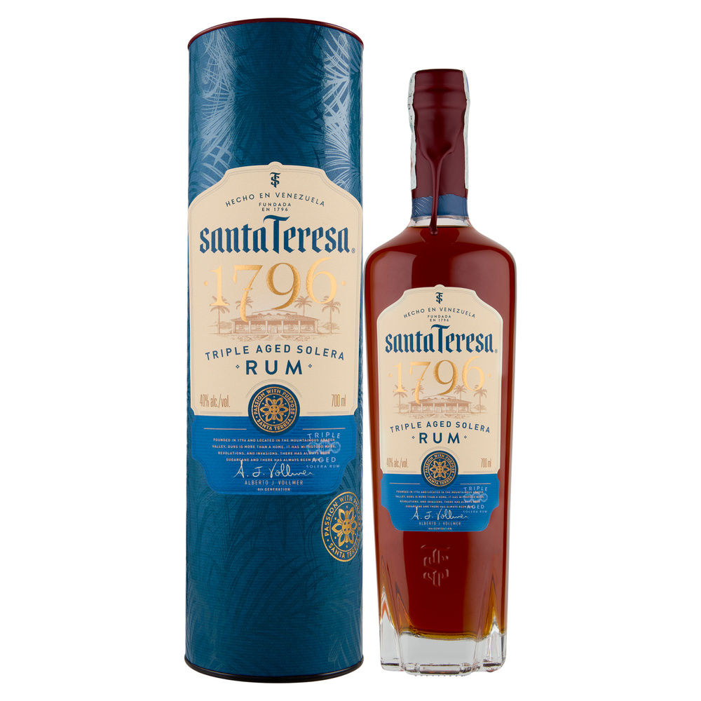 RHUM SANTA TERESA 1796 40 GRADI 15 ANNI SCATOLA ML.700 - 0