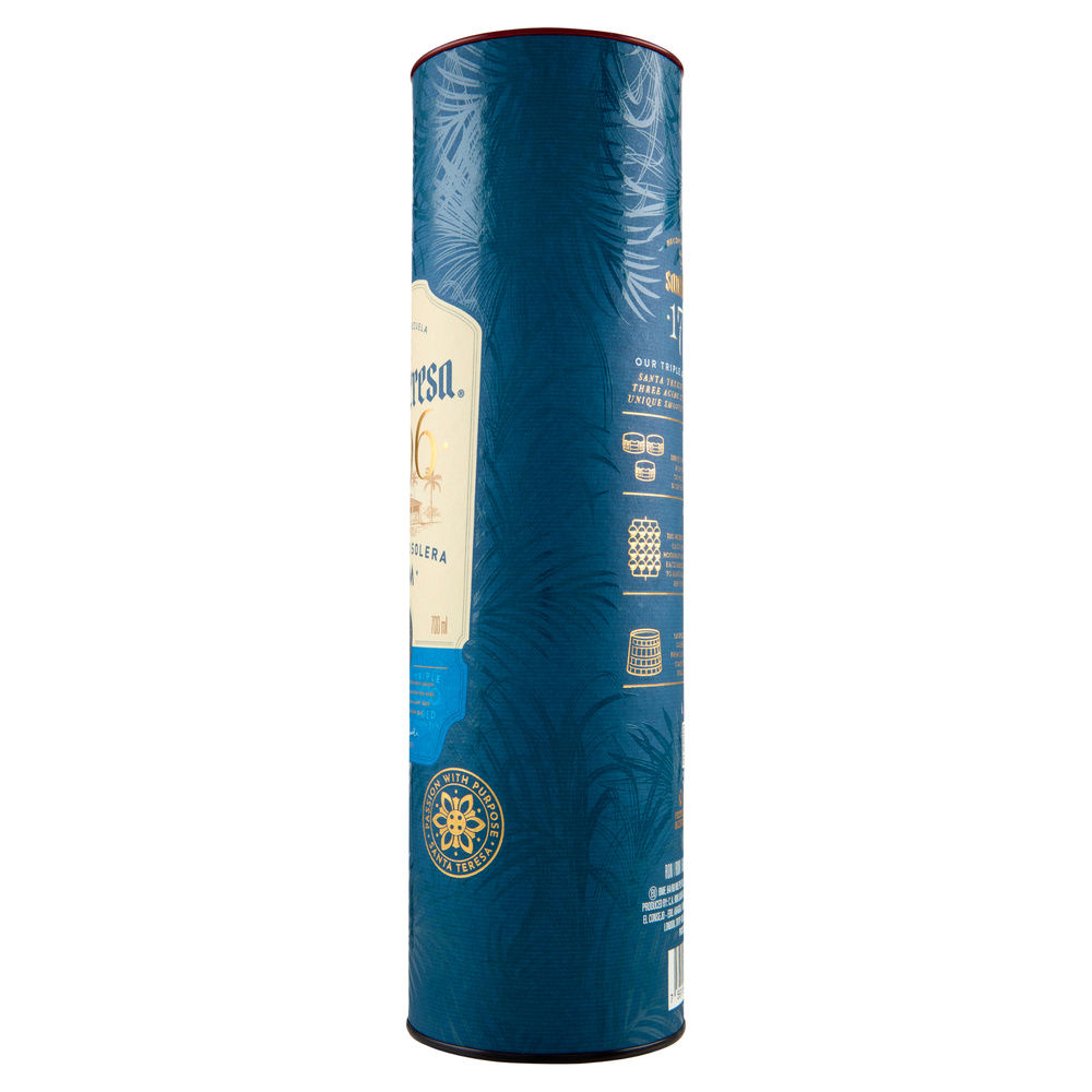 RHUM SANTA TERESA 1796 40 GRADI 15 ANNI SCATOLA ML.700 - 5