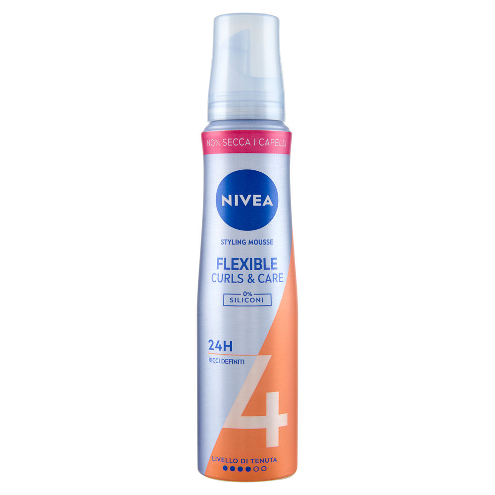 Mousse  nivea styling modella ricci extra forte bombola  ml. 150